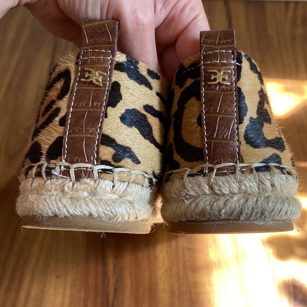 Sam Edelman Khloe Leopard Calf Hair Espadrilles - Picture 11 of 12
